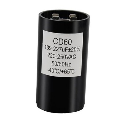 A/C Capacitor 189-227 Uf/MFD 220-250VAC Volts Start Round Ultra Durable Round 