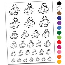 Shy Squirrel Hiding Behind Tail Temporary Tattoo Water Resistant Set