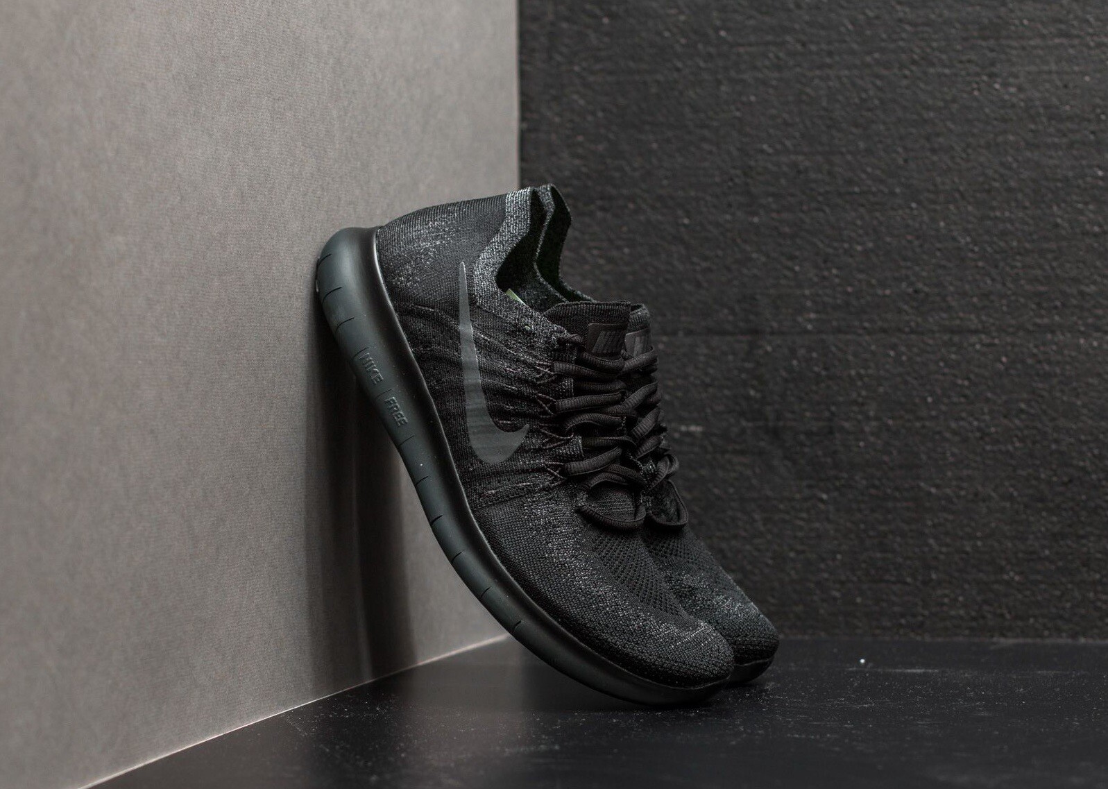 nike free rn flyknit 2017 black anthracite