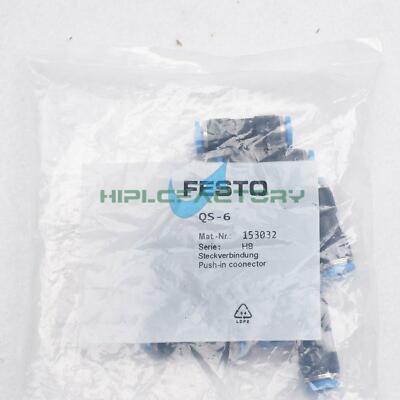 10PCS Festo connector QS-6 153032 New | eBay