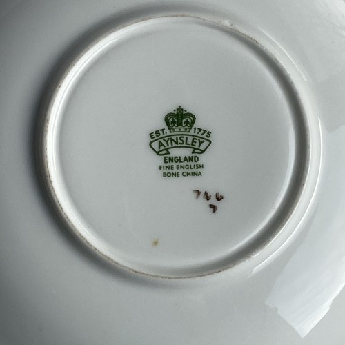 Aynsley Fruit Orchard Gold Tea Cup & Saucer England Fine Bone China Grapes - Picture 13 of 22