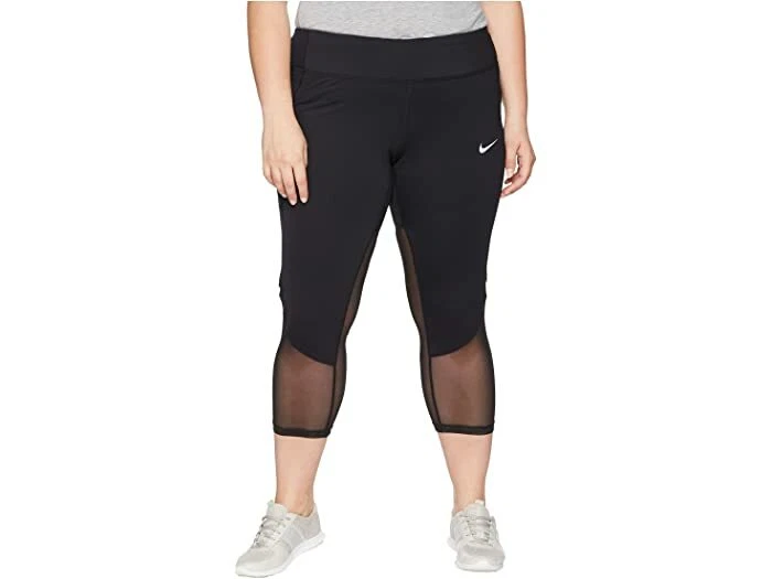 Nike Womens Power Crop Racer Tights AO0275 010 Size 3X Black eBay