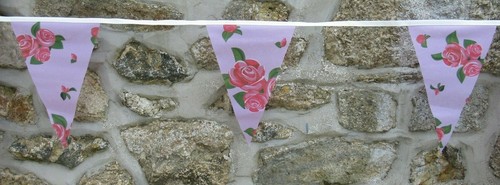 Floral Flowers Pattern Flag Polyester Bunting - Premium Quality - Picture 18 of 39
