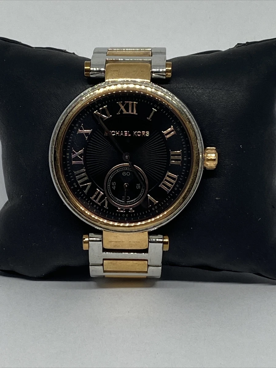 MICHAEL KORS Skylar Red Dial Rose Gold Steel Ladies Watch MK6086 #42 MICHAEL KORS Skylar Red Dial Rose Gold Steel Ladies Watch MK6086