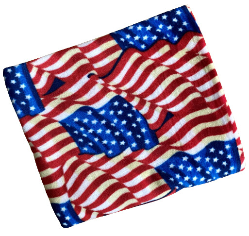 ZooFleece American Flag USA America Red White Blue Throw Bedding Blanket  50X60