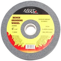 Hot Max 26000 6-inch By 3/4-inch By 1-inch Arbor Bench Grinding Wheel, 36 Grit, on sale Hot Max 26000 6-inch By 3/4-inch By 1-inch Arbor Bench Grinding Wheel, 36 Grit, on sale