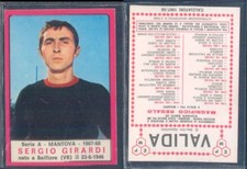 PANINI FOOTBALLERS FIGURINE COLLECTION 1967/68-MANTOVA-GIRARDI-NEW