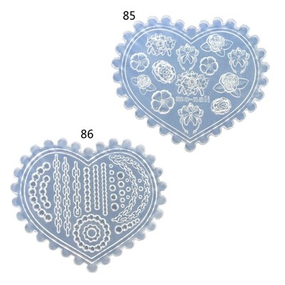3D Various Size Flowers Stamping Stencils Gel Polish Manicure Mold