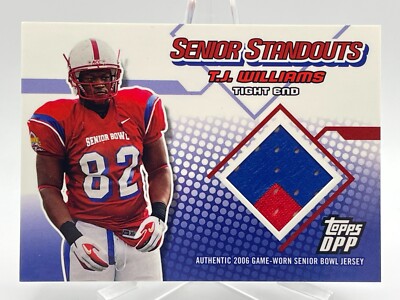 T.J. Williams 2006 Topps Draft Picks & Prospects Senior Standouts Jersey