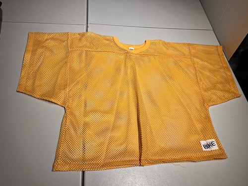 Bike Football Jersey Men's XXL Yellow Practice Mesh Cropped VTG NOS College NFL