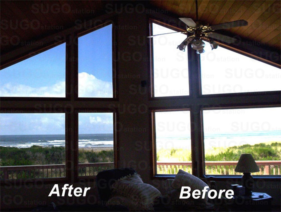 One Way Mirror Privacy Window Tint Film - 3ft X 50ft Roll, 5% VLT, Reduces Heat & Glare