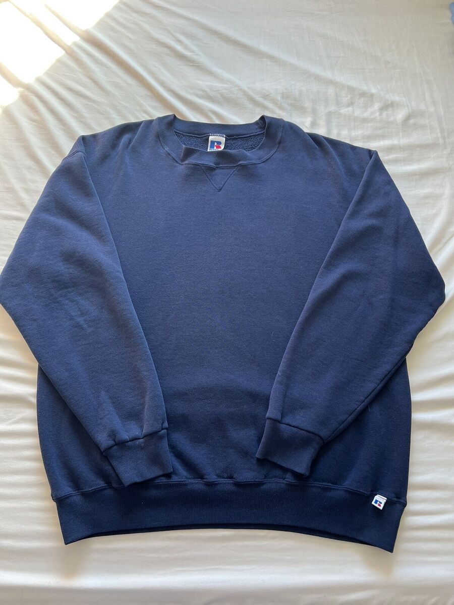 Vintage 90s Russell Sweatshirt Blue Made In Mexico Crewneck Vintage 90s Russell Sweatshirt Blue Made In Mexico Crewneck