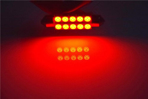 Lampada luce interna mappa cupola festone led 44mm bianco caldo rosso blu verde 12V - Foto 9 di 12
