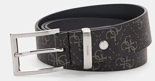Ceinture GUESS Ajustable Avec Boucle Strass - Tour De Taille 85cm, Cuir Marron, Taille S, Occasion