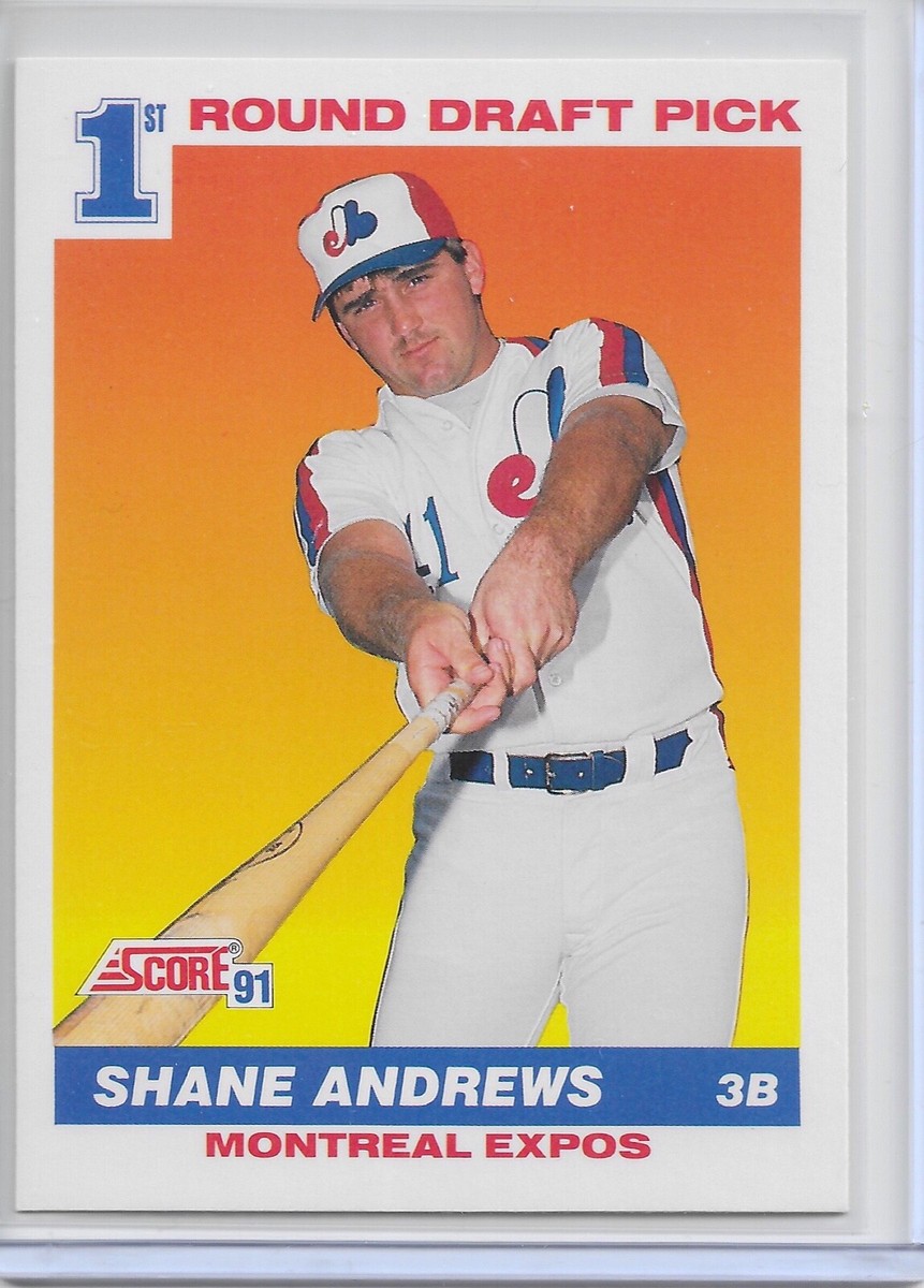 1991 Score Baseball Shane Andrews Rookie / RC # 674 Montreal Expos