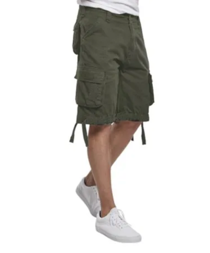 Brandit Khaki Cargo Shorts 3XL 42W Urban Legend Mens Combat Olive Green Loose - Picture 4 of 6