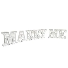 Marry ME Marquee Signs Battery Operated Warm White Marriage Proposal