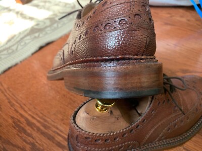 GRENSON TRIPLE WELT 6 G US 7 ARCHIE LEATHER BROGUE BROWN SCOTCH