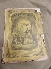 Antique 19th C Booklet YOUNG AMERICAS LIBRARY NATURAL HISTORY Colored Lithograph