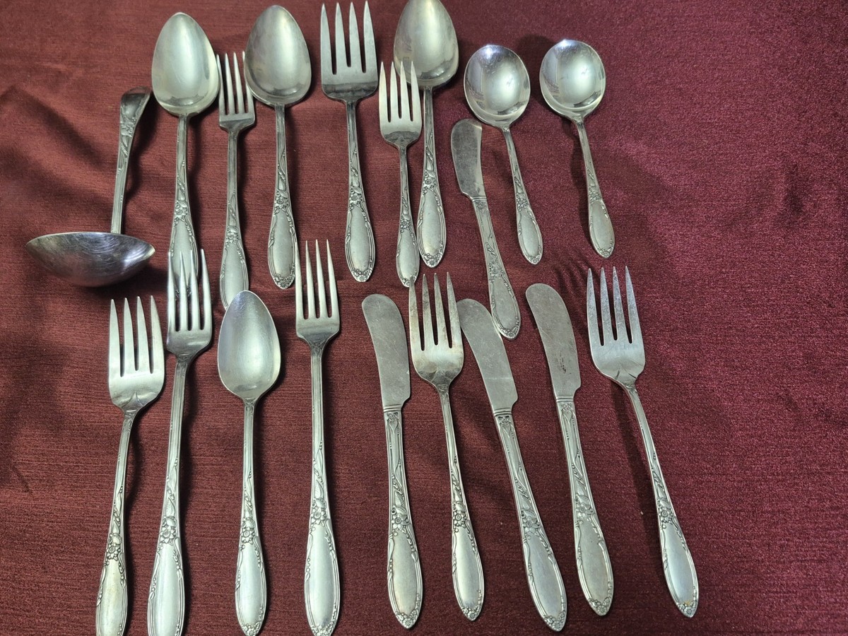 Oneida Heirloom Plate Virginian Pattern 19 Pc Flatware Lot | eBay