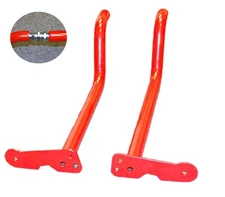 Universal Adjustable RED Interior Stabilizer Floor Bar Chassis Brace 