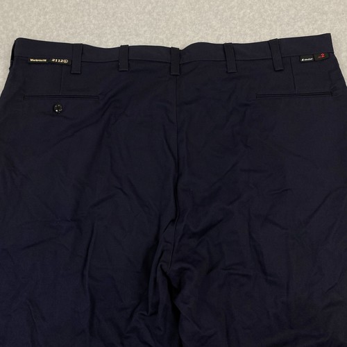 Workrite Mens FR Work Pants 48x31 Blue Hivis Strap Flame Resistant CAT2 2112 NEW - Picture 6 of 9