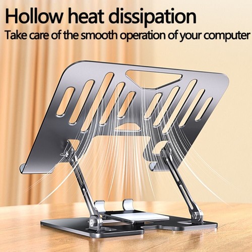 Foldable 2-in-1 Laptop Stand Vertical Cooling Bracket Tablet Stand Home - Afbeelding 9 van 14