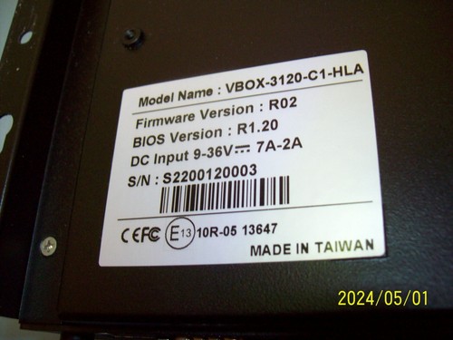 VBOX-3120-C1-HLA, SINTRONES, FANLESS, INDUSTRIAL, COMPUTER, USED, NICE! - 第 3/4 張圖片