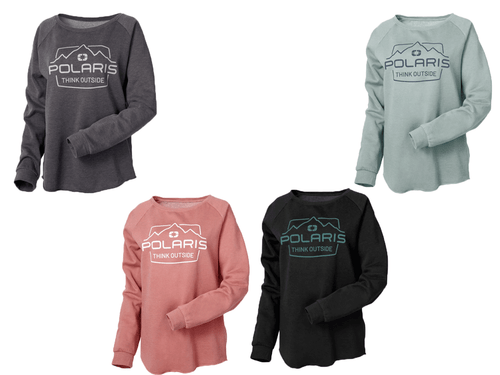 New Polaris Women's Adventure Crew Sweatshirt - Multiple Colors, Multiple Sizes - Picture 1 of 4