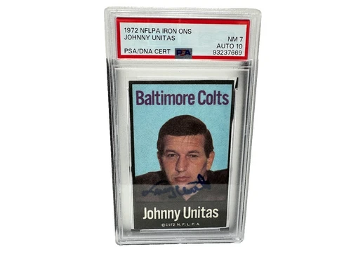 Professional Sports Authenticator (PSA) Johnny Unitas NFL Original Autographed Items