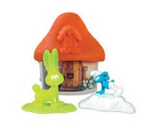 CASETTA ARANCIONE   IL VILLAGGIO DEI PUFFI HAPPY MEAL MC DONALS 2017 "NUOVO"