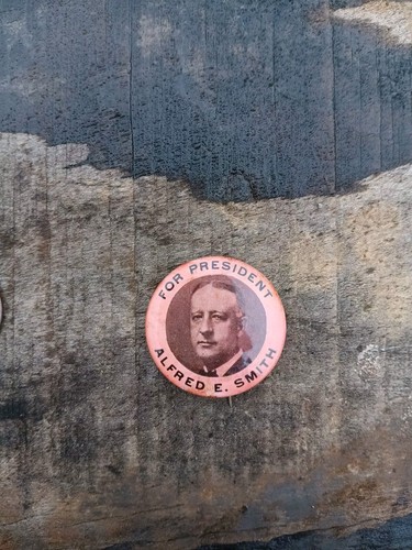 Antike Alfred E. Smith For President Pinback Button
