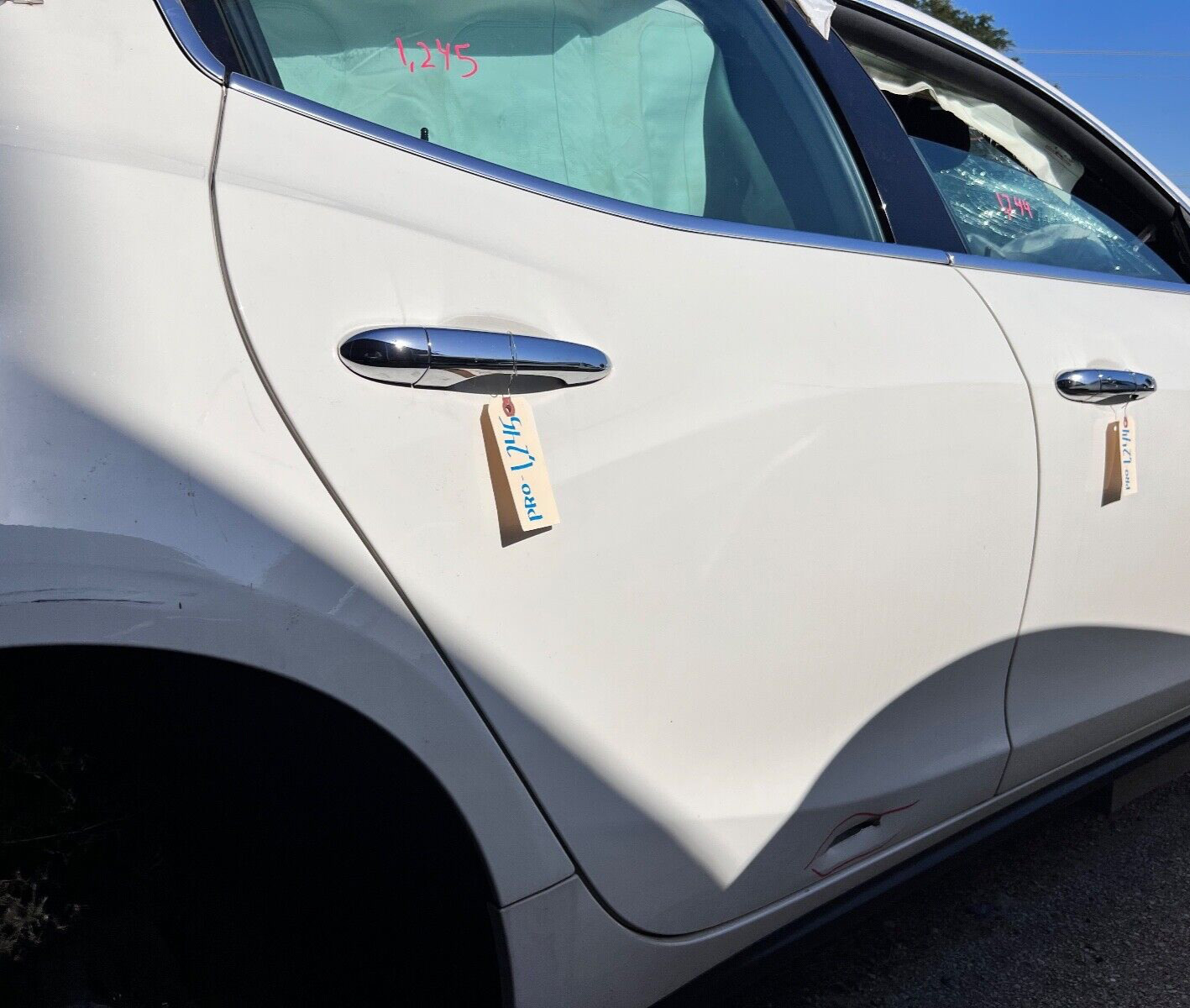 2014-2019 MASERATI GHIBLI SQ4 REAR RIGHT PASSENGER DOOR Assembly PANEL WHITE OEM