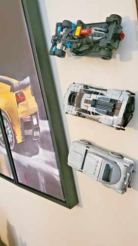 3 pack Wall or Desk Mount Compatible with Lego Speed Champion Kits - Picture 2 of 10