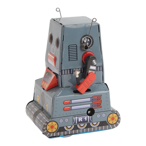 (Wind Up Robot Toy Tinplate Classic Retro Clockwork Vintage Toy Photography - Picture 17 of 22