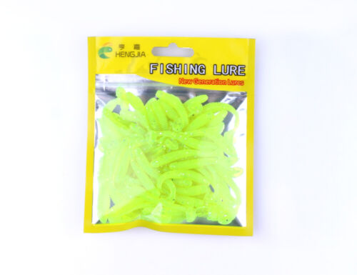 50 Stück Pack 5,5cm Gummiköder Maden Forellenköder Angeln Köder Gummifische - Bild 8 von 20