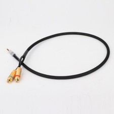4.4mm Jack to Dual RCA Female Plug HIFI Audio Earphone Cable Interconnect Cable