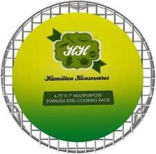 Hamilton Housewares Round Stainless Steel Cooking, Cooling  Canning Wire Rack