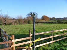 Photo 6x4 New fence, new stile Potterne Wick From the surfaced track, the c2014