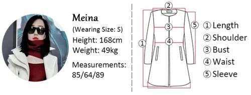 Real Leather Trench Coat Womens Long Sleeve Luxury Fashion Overcoat Windbreaker - Bild 11 von 19