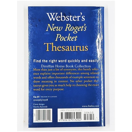 ster's New Roget's Pocket Thesaurus by Editors of ster's (2008