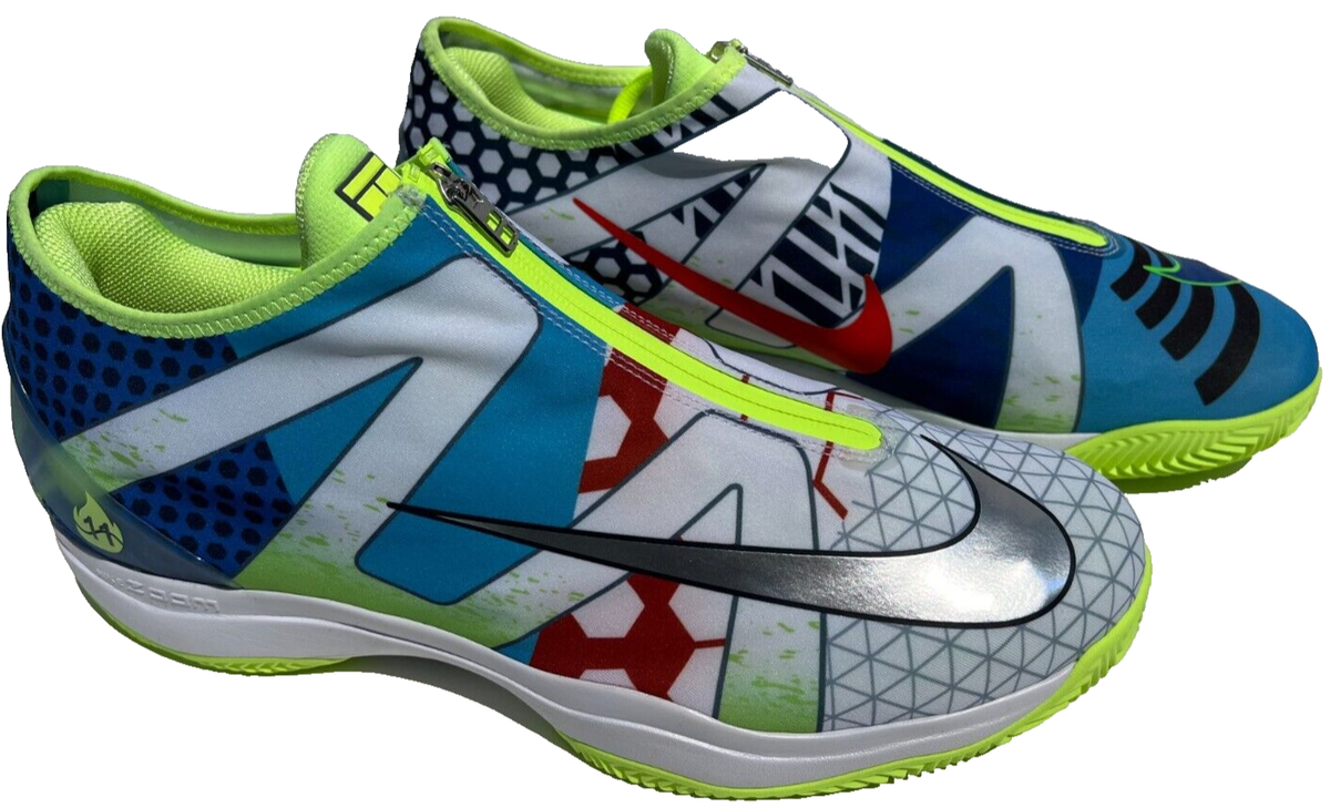 ケ*イ様 NIKE RAFA テニスシューズ グレー/ミント　ナダルモデル RAFAEL NADAL SIGNED NIKE AIR ZOOM CAGE 3 CLAY GLOVE RAFA SHOE