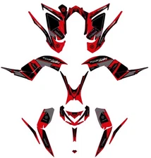 Fits Yamaha Raptor 700R Graphics Kit 2013 TO 2024 decal KIT stickers