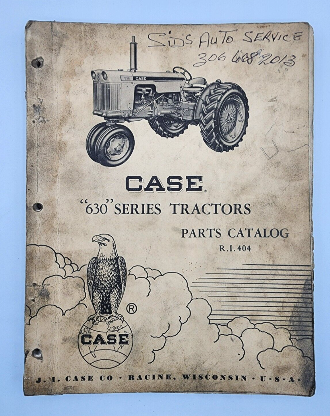 Case Model 630 Series Tractor Repair Maintenance Parts Catalog R.I. 404 |  eBay