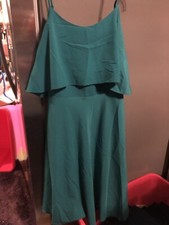 Ann Taylor Womens Teal Sleeveless Dress Size 0