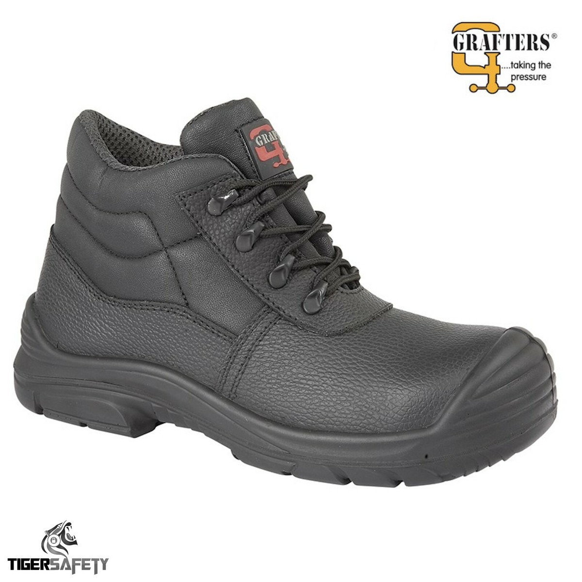 Grafters Men’s Black Safety Work Shoes Size 14 (EU 47) – Worn Once Grafters Men main image 3