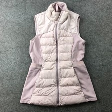 Lululemon Down For It All Vest Womens 6 Pink Puffer Goose Down Pockets