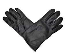 New Black Sheepskin Officers Dress Gloves w/ Poly/Wool Lining *mocinc1982*