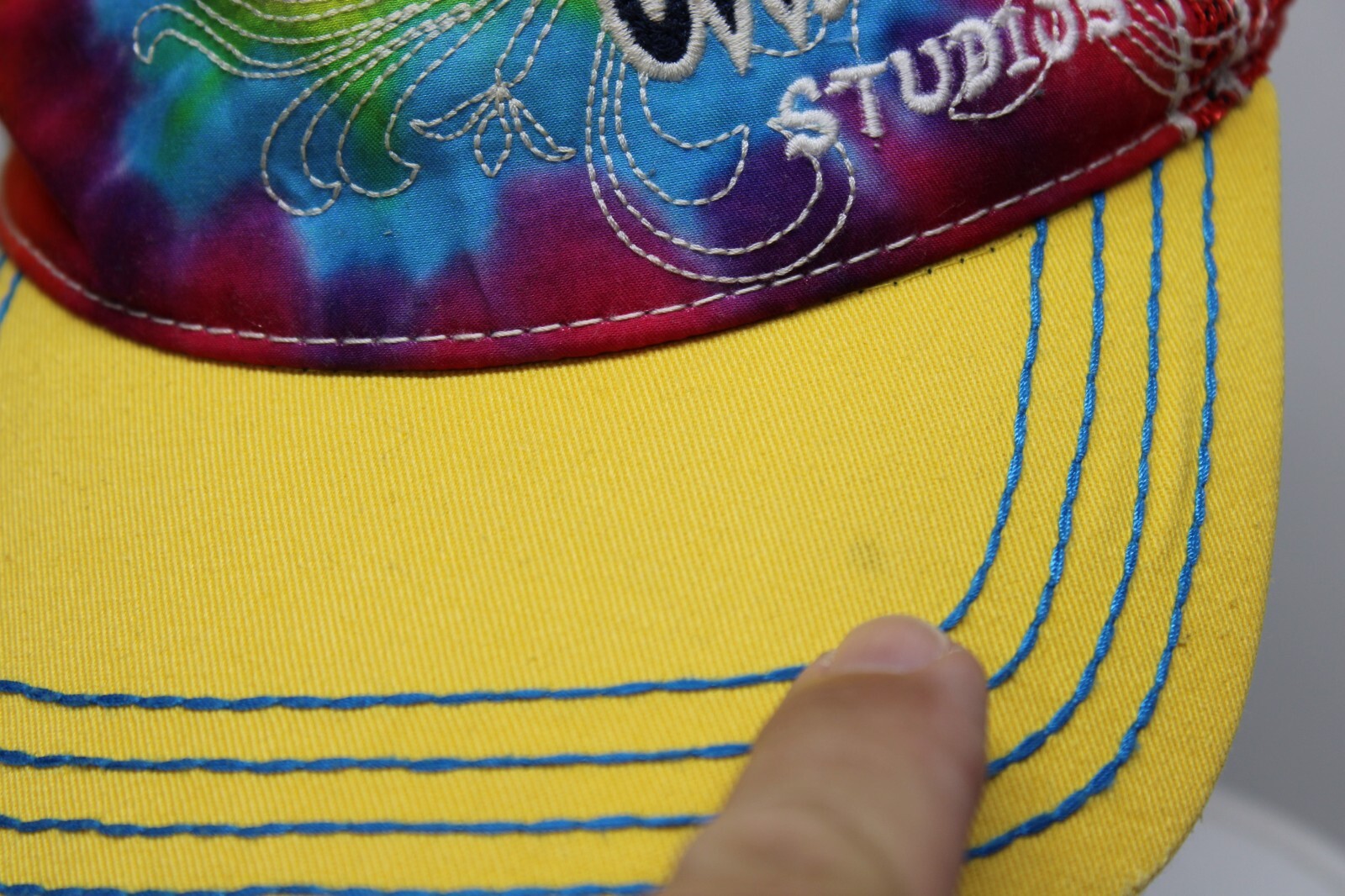 Adjustable Universal Studios Tie Dye Mesh Trucker… - image 9