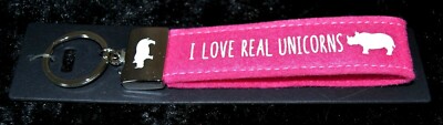 Depesche SCHLÜSSELANHÄNGER Filz,  ''I LOVE REAL UNICORNS'',  Neu